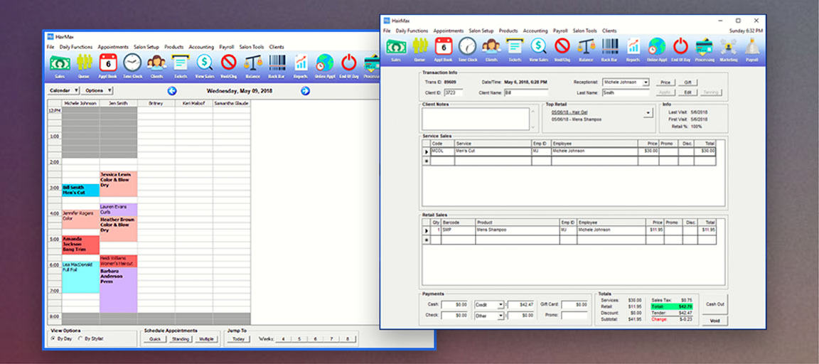 hairmax salon software sales